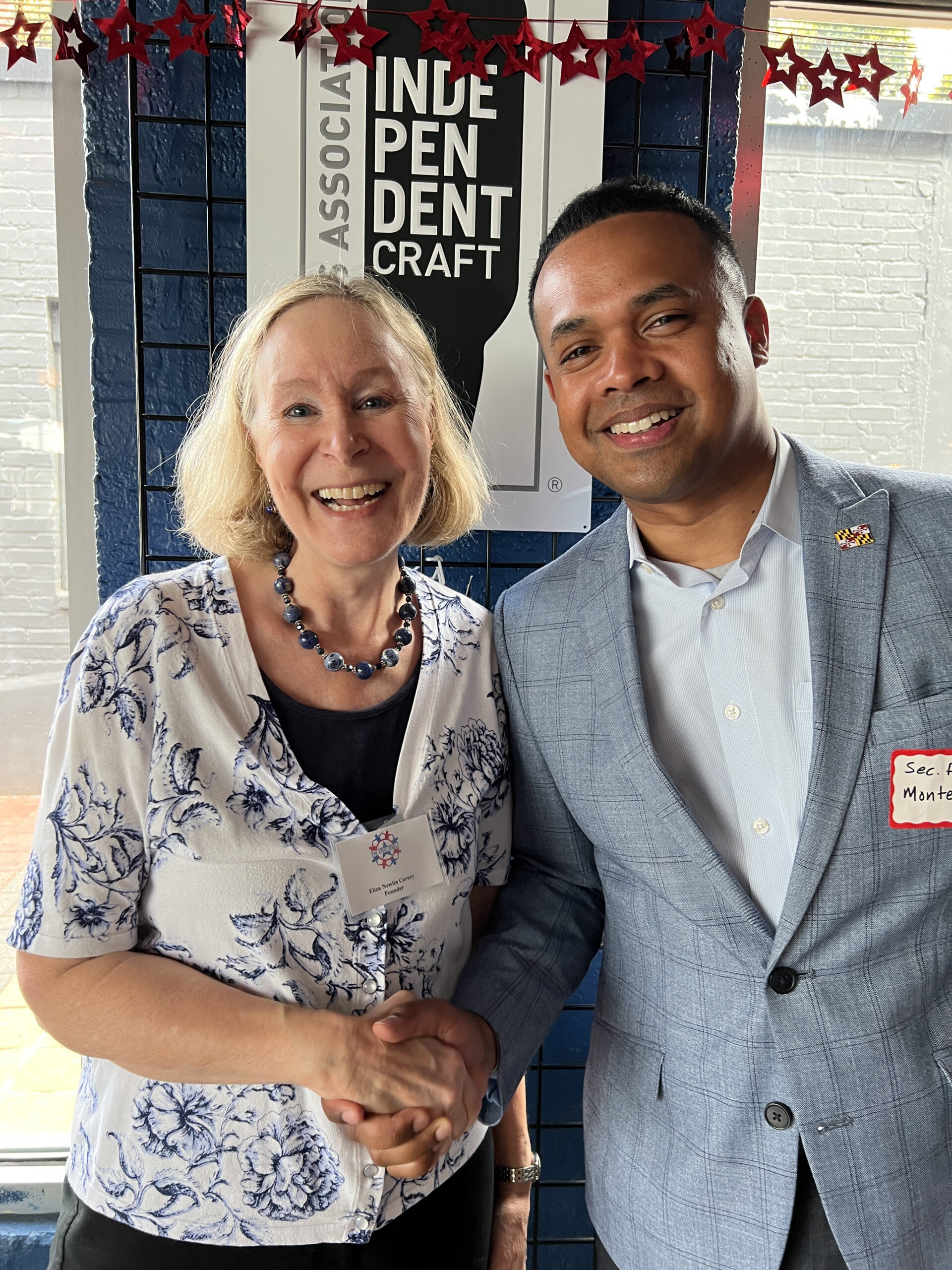 Civic Circle Founder Eliza Newlin Carney and Secretary of Service and Civic Innovation Paul Monteiro Civic Circle Founder Eliza Newlin Carney and Secretary Monteiro