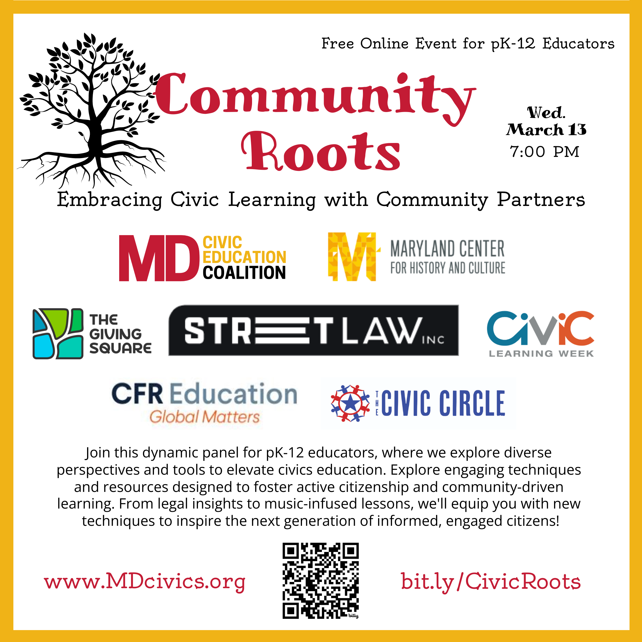 MD Civ Ed Coalition-Civic Learning Week