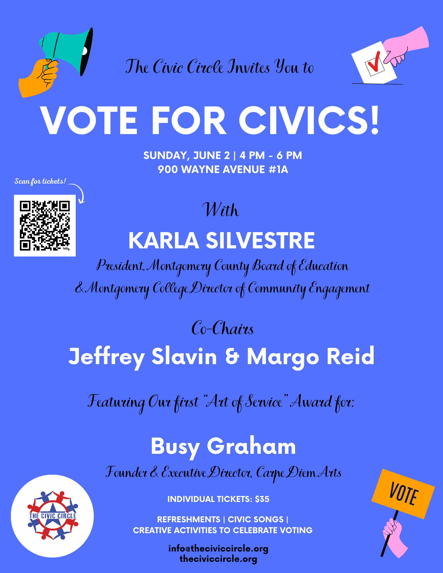 CC Vote for Civics!-Invitation